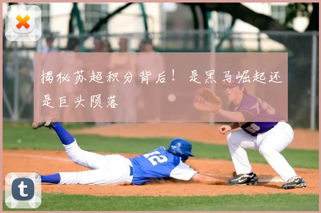 揭秘苏超积分背后！是黑马崛起还是巨头陨落